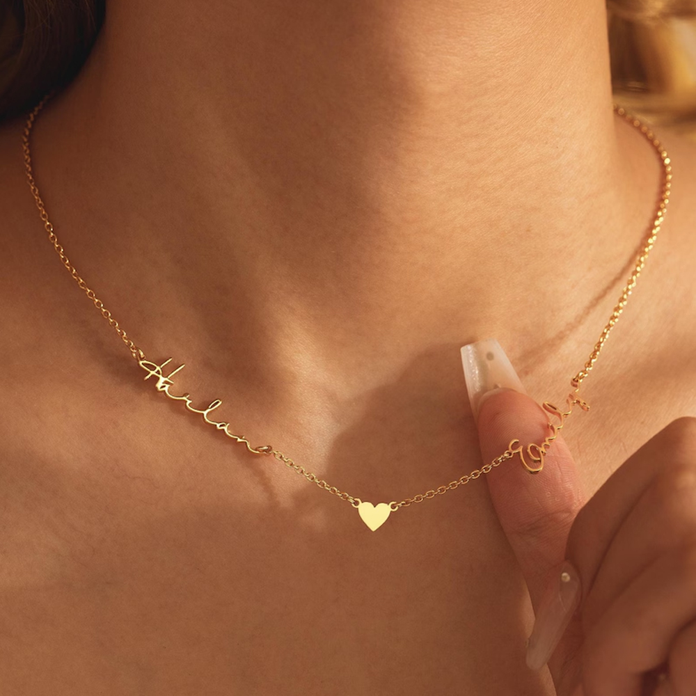 Birth Flower Necklace - Lemegeton Özelleştirilmiş Isim Kolye Özel Çoklu