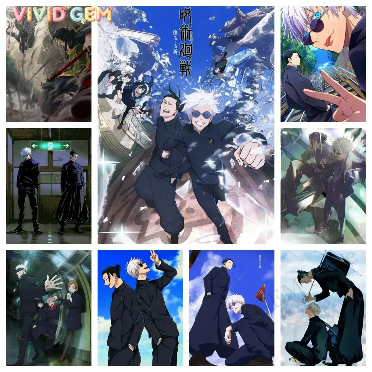 VIVID GEM Jujutsu Kaisen Gojo  - Photo Mosaic Print incelemesi ve fiyatı